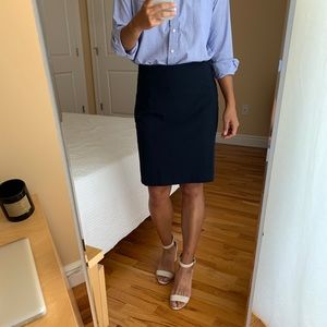 Ann Taylor Navy Pencil Skirt